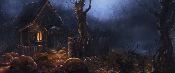 Хижина ведьмы в лесу
