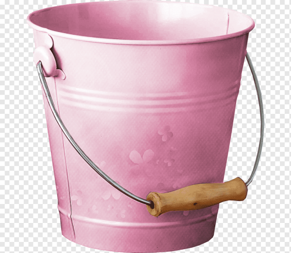 Розовое ведро