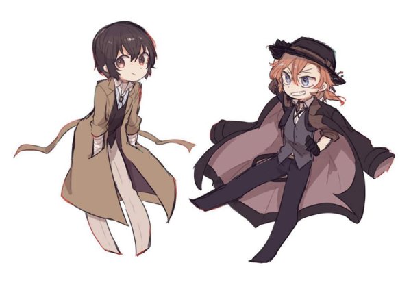 Великий из бродячих псов Чиби Чуя и Дазай