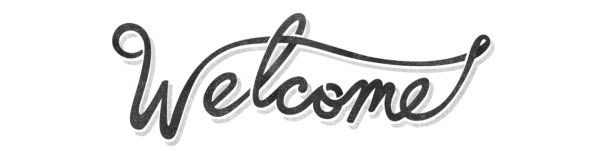 Красивая надпись Welcome