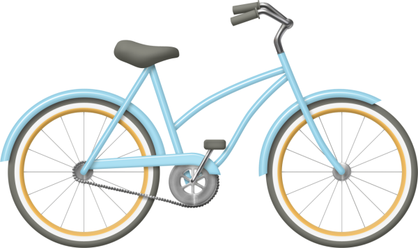 Велосипед на белом фоне