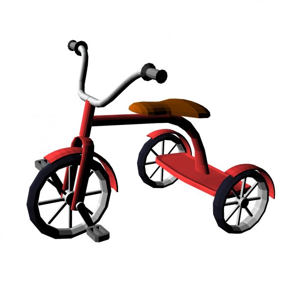 Трехколесный велосипед без фона