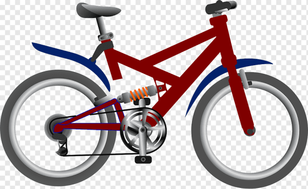 Велосипед на прозрачном фоне