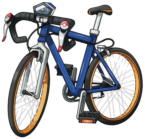 Велосипед на белом фоне