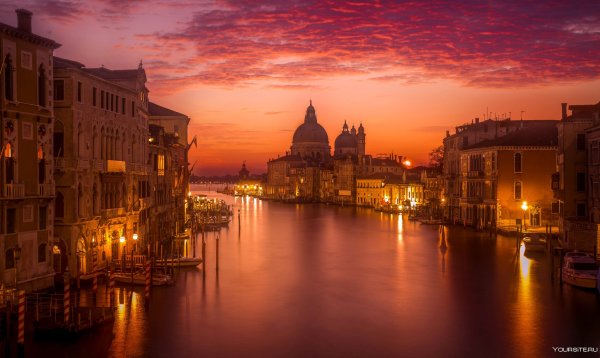 Ночная Венеция Италия