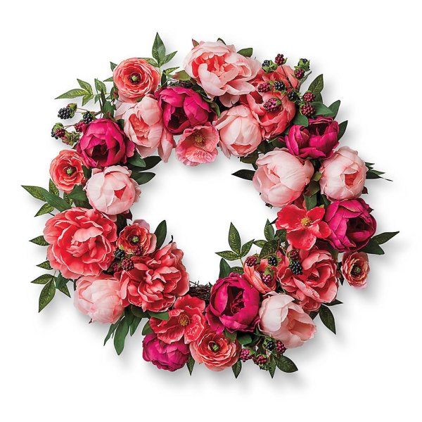 Розовый венок