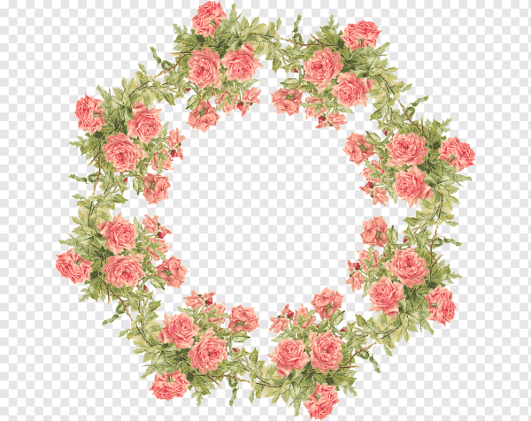 Круглый венок из цветов