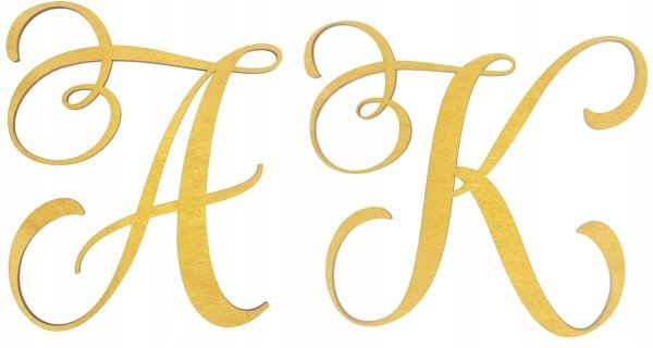 Красивые буквы на свадьбу