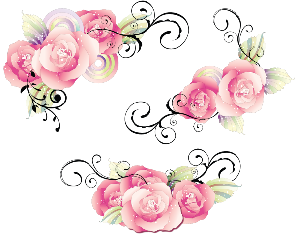 Цветочные вензеля