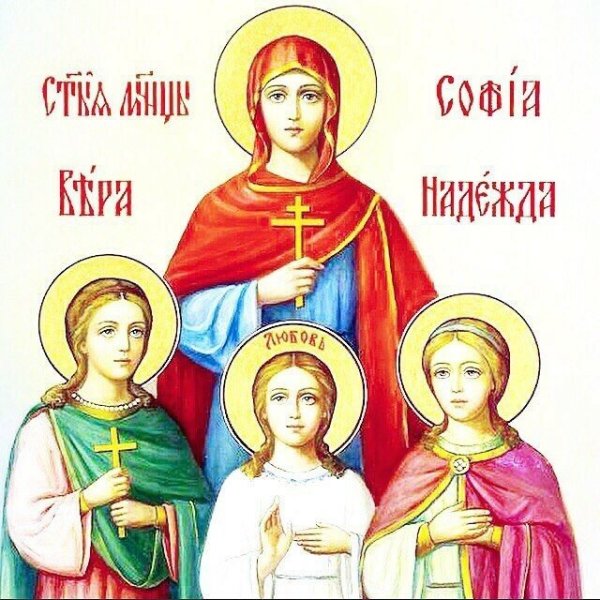 Икона Вера, Надежда, любовь