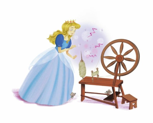 Спящая красавица укололась веретеном