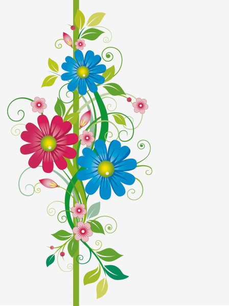 Красивые векторные цветы