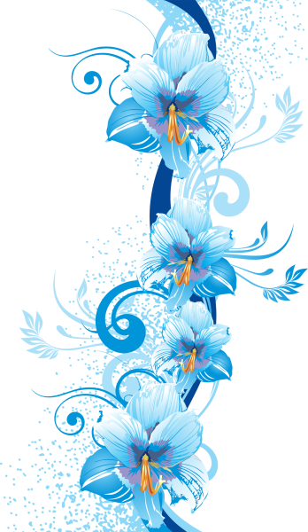 Цветы вертикальные узкие