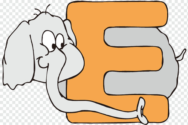 Мультяшные буквы е