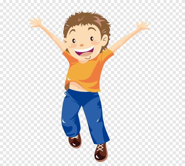 Мальчик радуется