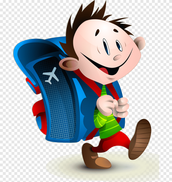 Школьник мультяшка