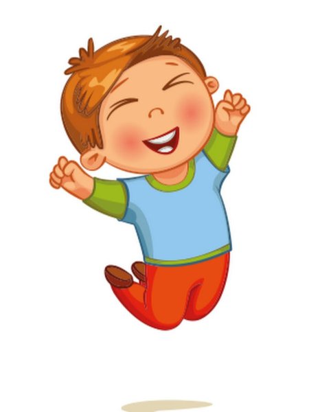 Мальчик радуется