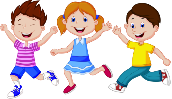 Веселые дети на прозрачном фоне