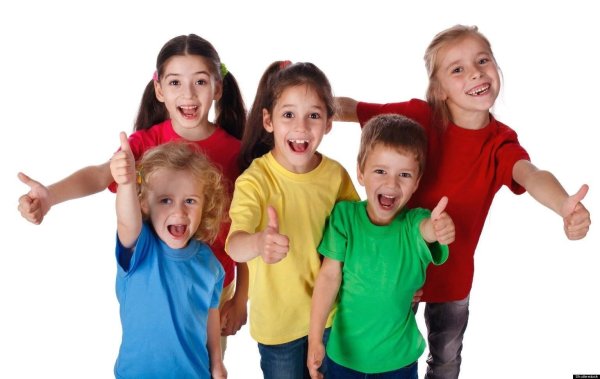 Дети на прозрачном фоне