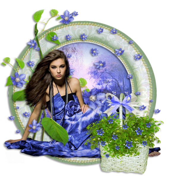 Девушки летние на прозрачном фоне