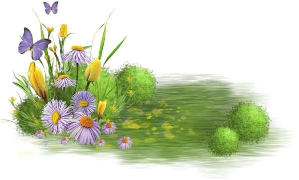 Луг с цветами