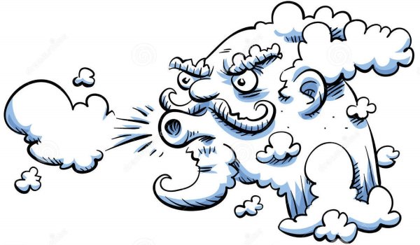 Сказочный ветер на прозрачном фоне