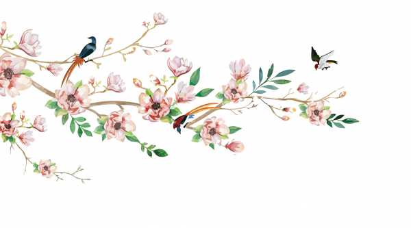 Веточка с цветами