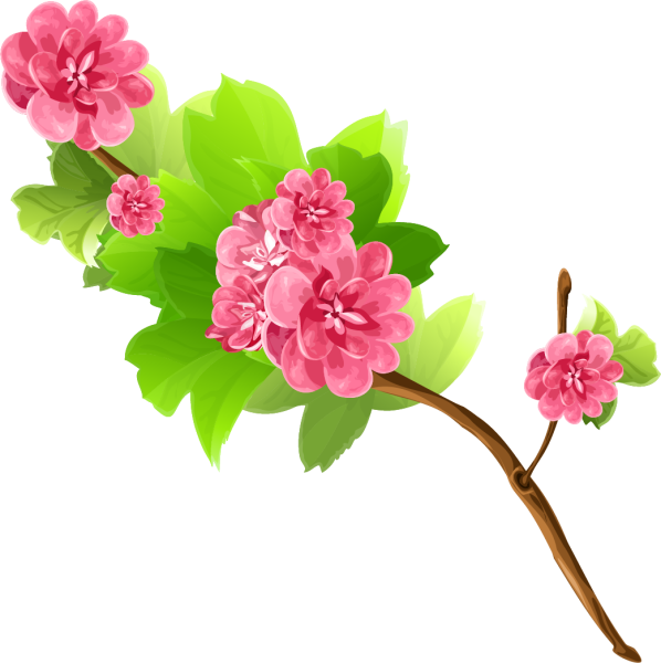 Веточка с цветами