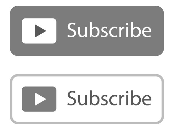 Серая кнопка подписаться