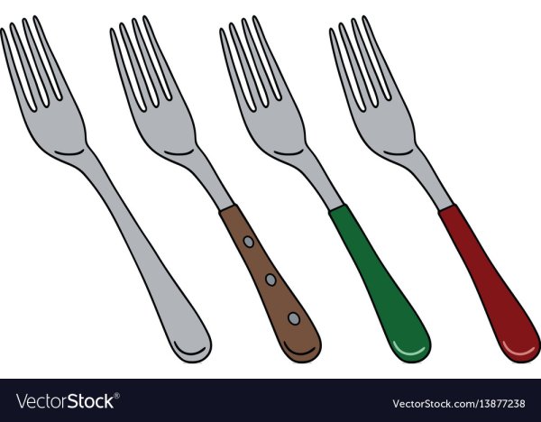 Вилка мультяшный