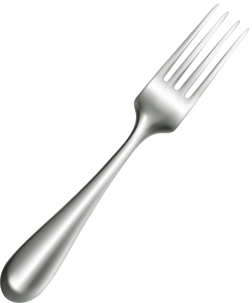 Вилка без фона