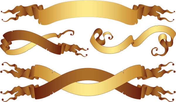 Старинная лента для надписи