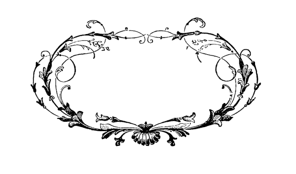 Красивый овал для надписи