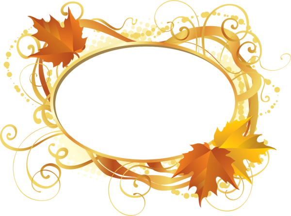 Рамка кленовые листья