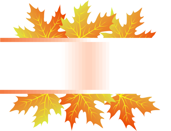 Рамка для надписи осенняя