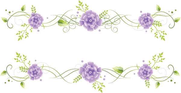 Цветочный узор на прозрачном фоне