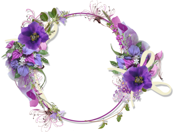 Стильная рамка из цветов