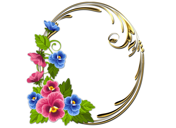 Овальная Цветочная рамка