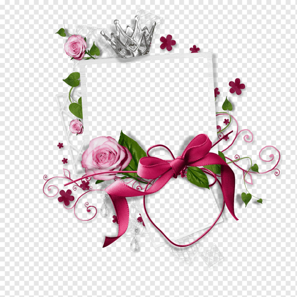 Рамка вырез цветы