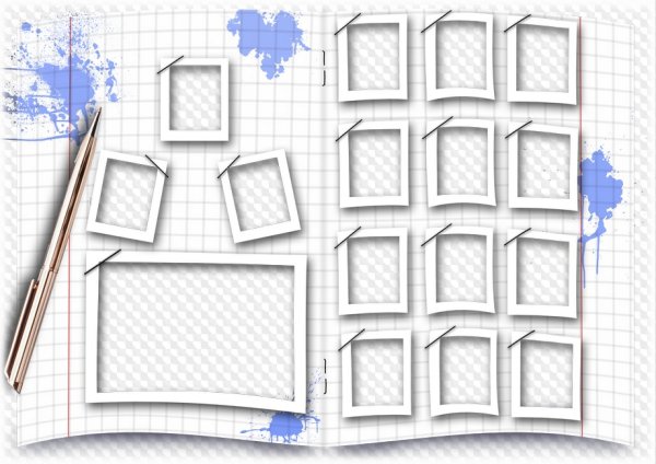 Рамка для коллажа школа