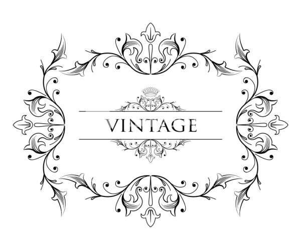 Винтажная рамка для логотипа