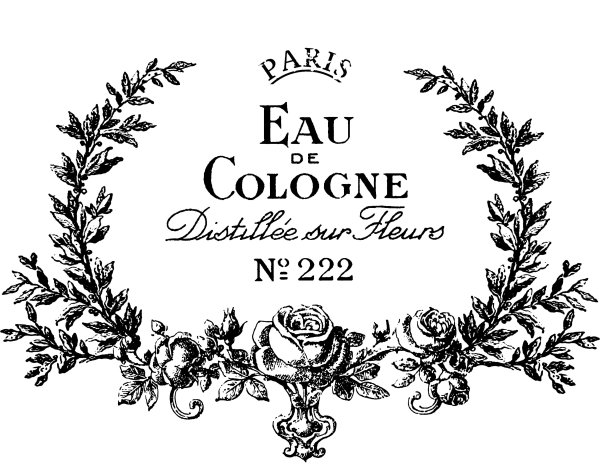 Этикетки для декупажа черно-белые