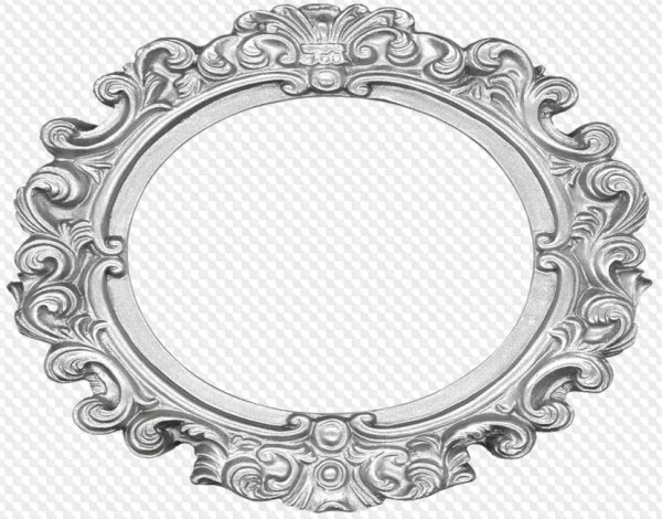 Винтажная овальная рамка