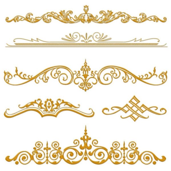 Винтажный горизонтальный узор