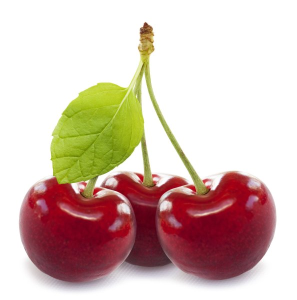 Черешня на белом фоне
