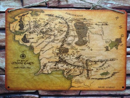 Карта Средиземья Толкиена