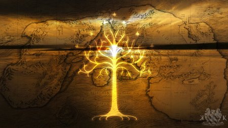 Карта Гондора из Властелина колец