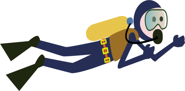 Водолаз мультяшный