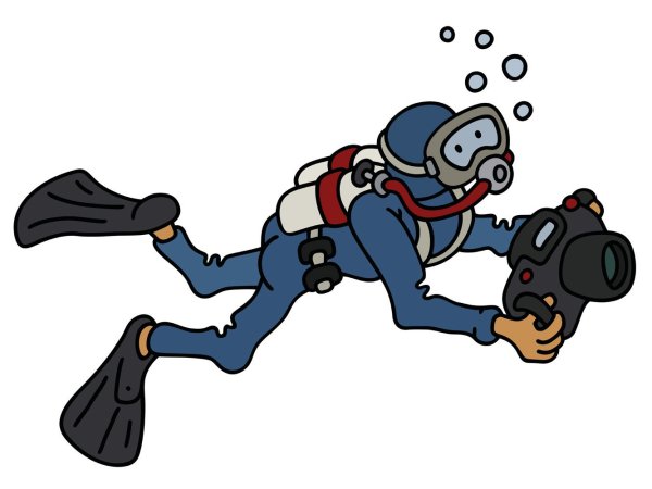 Водолаз мультяшный