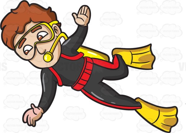 Водолаз мультяшный